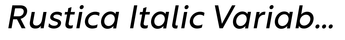 Rustica Italic Variable